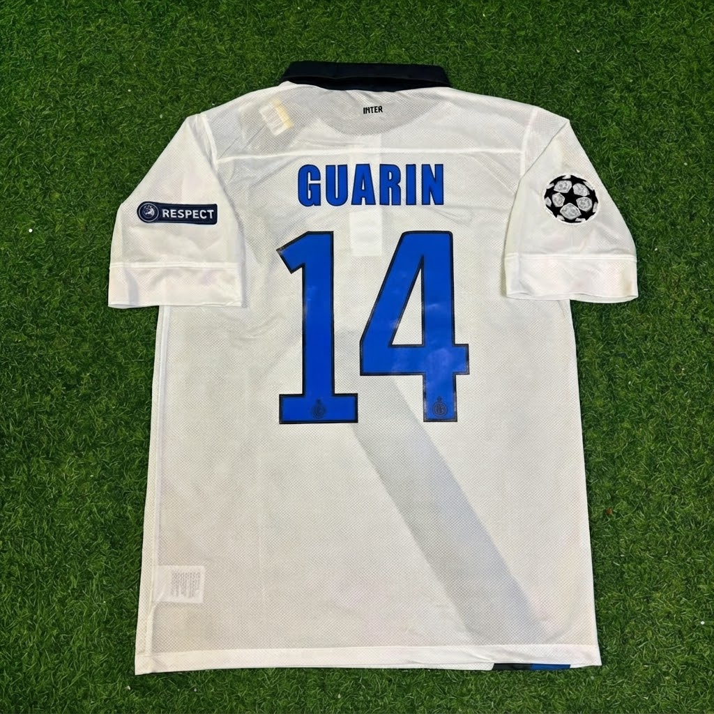 Fredy Guarín #14 Inter 2011-2012 White Away Football Jersey