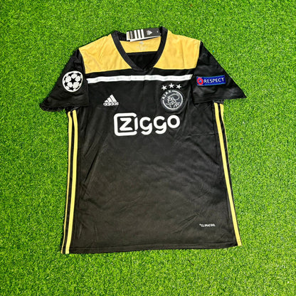 Frenkie De Jong Ajax 2018 2019 Champions League Black Retro Football Jersey Kit