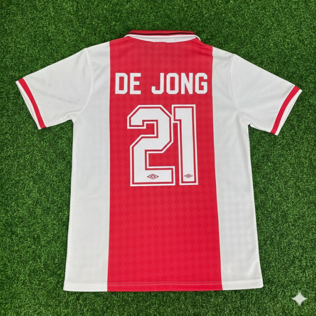 Frenkie de Jong AFC Ajax Retro Football Jersey Kit