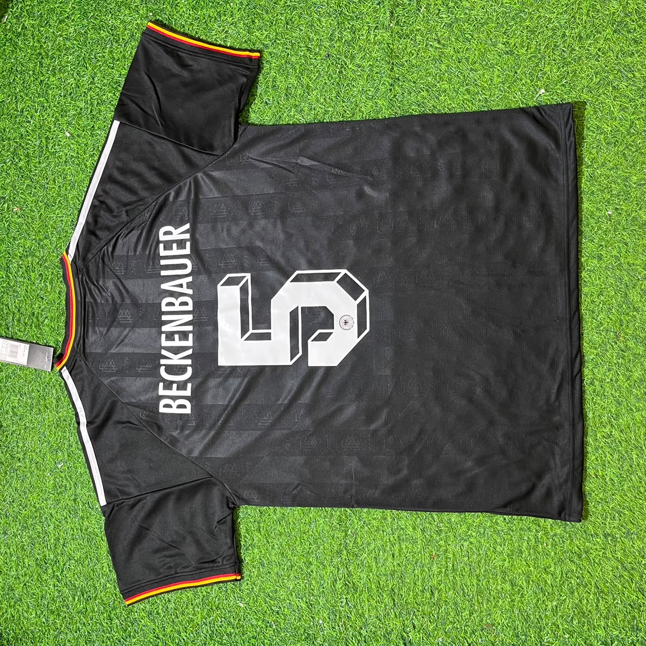 Franz Beckenbauer 5# Germany Black Retro Vintage Football Jersey Kit