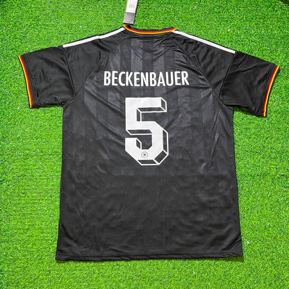 Franz Beckenbauer 5# Germany Black Retro Vintage Football Jersey Kit