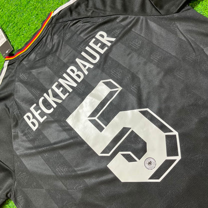 Franz Beckenbauer 5# Germany Black Retro Vintage Football Jersey Kit