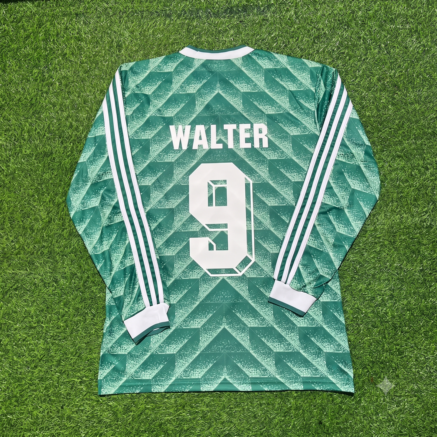 Germany World Cup 1990 Fritz Walter Green Long Sleeve Football Jersey