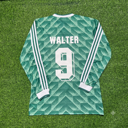 Germany World Cup 1990 Fritz Walter Green Long Sleeve Football Jersey