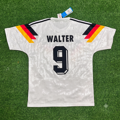 Germany World Cup 1990 Fritz Walter Deutschland Retro Football Jersey - Deutschland Retro- WM 1990