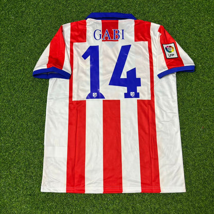 Gabi #14 Atlético Madrid 2014 Champions League Final Retro Football Jersey Kit