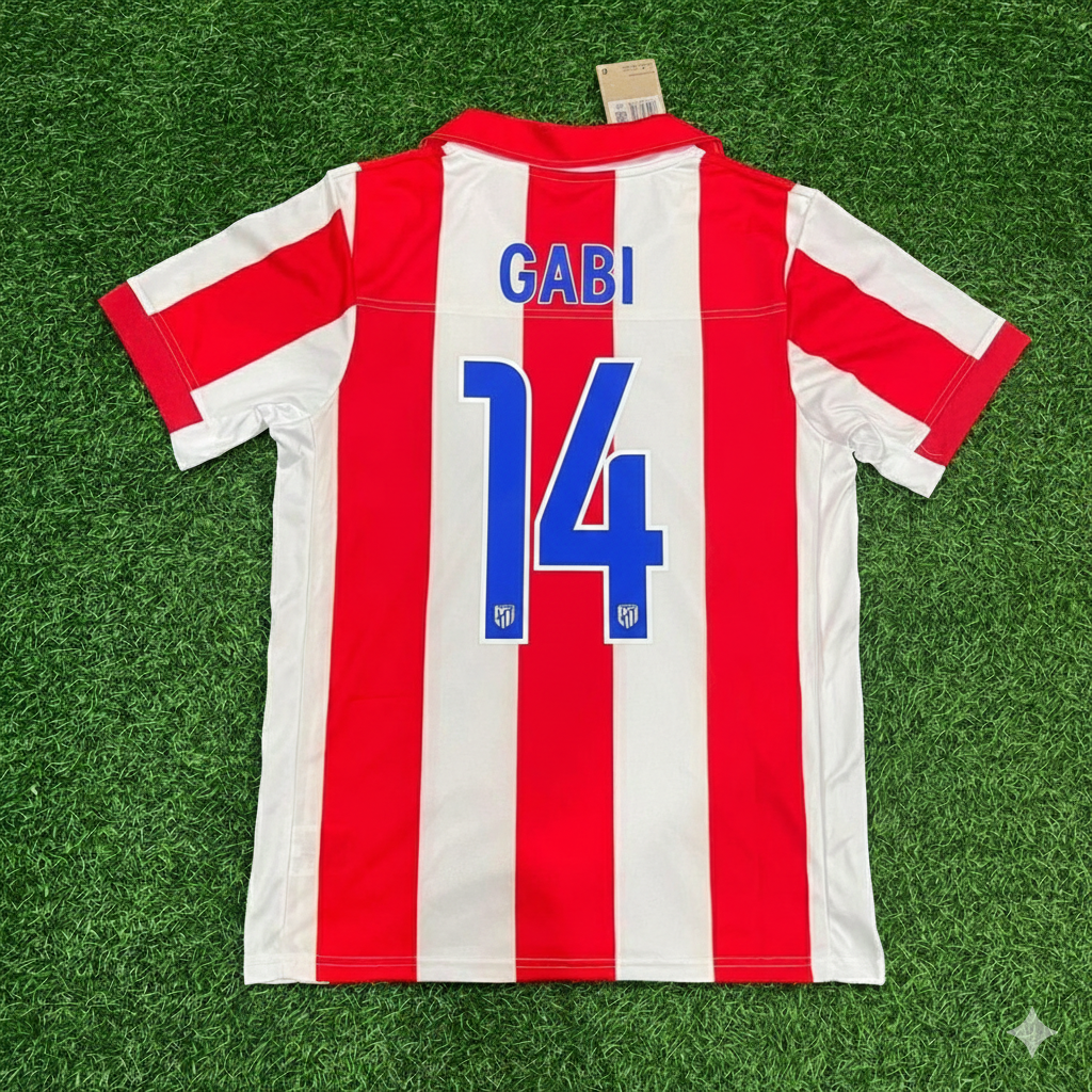 Gabi Atletico de Madrid Retro Soccer Football Jersey Kit Shirt