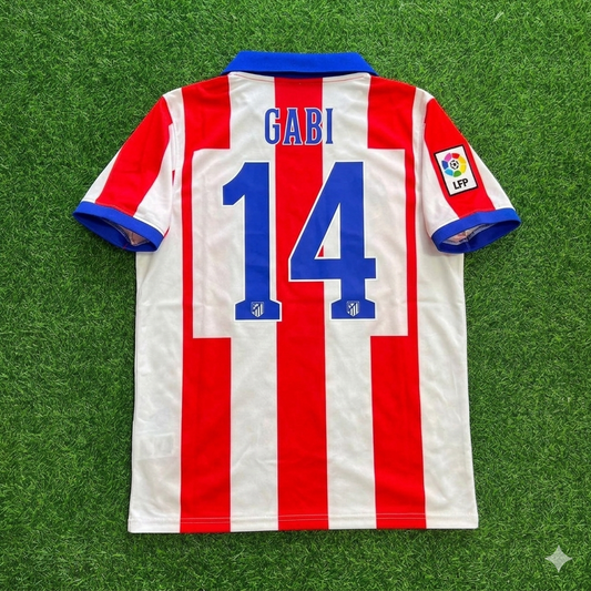 Gabi 14 Atlético Madrid Home 2014/15 Retro Kit Football Jersey