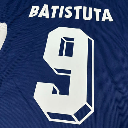 Argentina World Cup 1998 Gabriel Batistuta Blue Retro Football Jersey