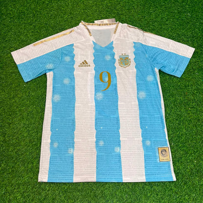 Gabriel Batistuta Argentina Commerative Anniversary Football Jersey