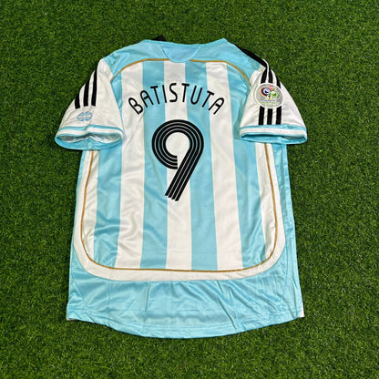 Gabriel Batistuta Argentina Kids Retro Football Jersey Kit