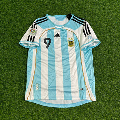 Gabriel Batistuta Argentina Kids Retro Football Jersey Kit