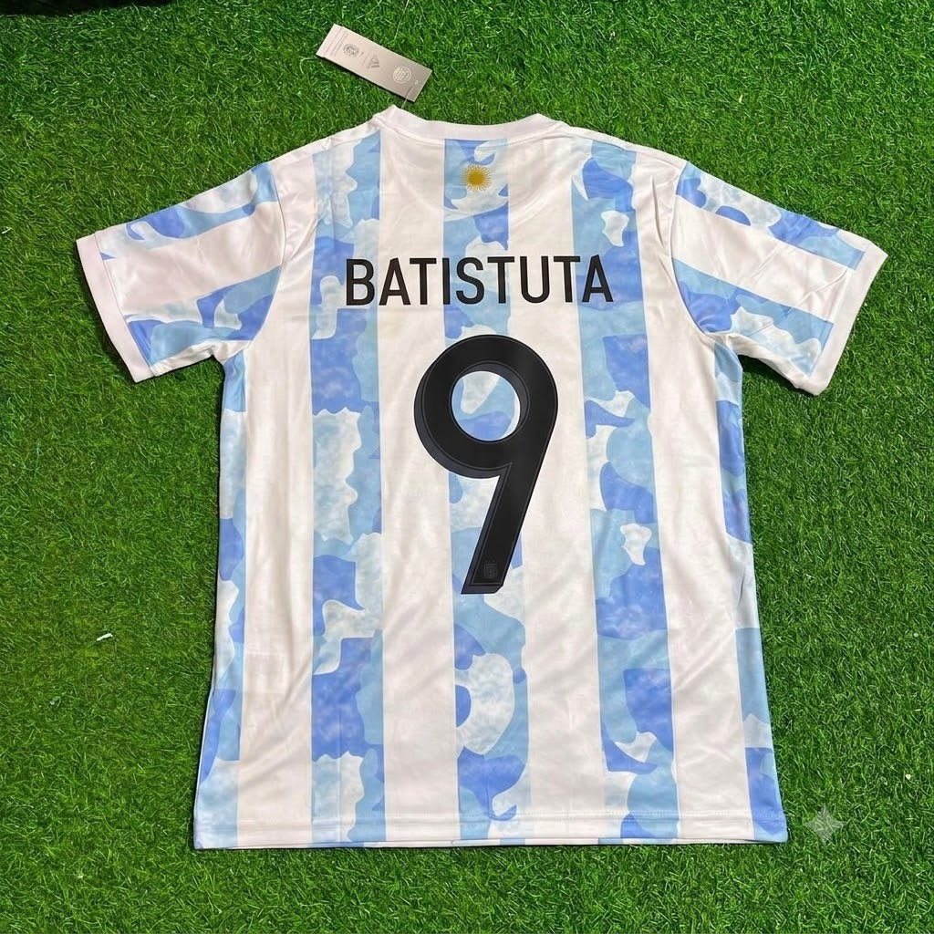 Gabriel Batistuta Argentina Retro Football Jersey