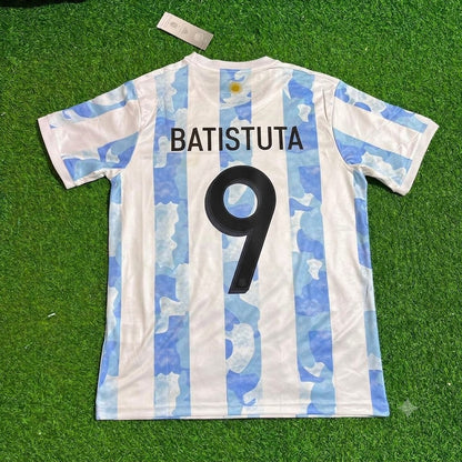 Gabriel Batistuta Argentina Retro Football Jersey