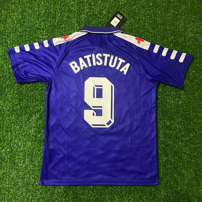 Gabriel Batistuta 9 Fiorentina Retro Kit Jersey Trikot