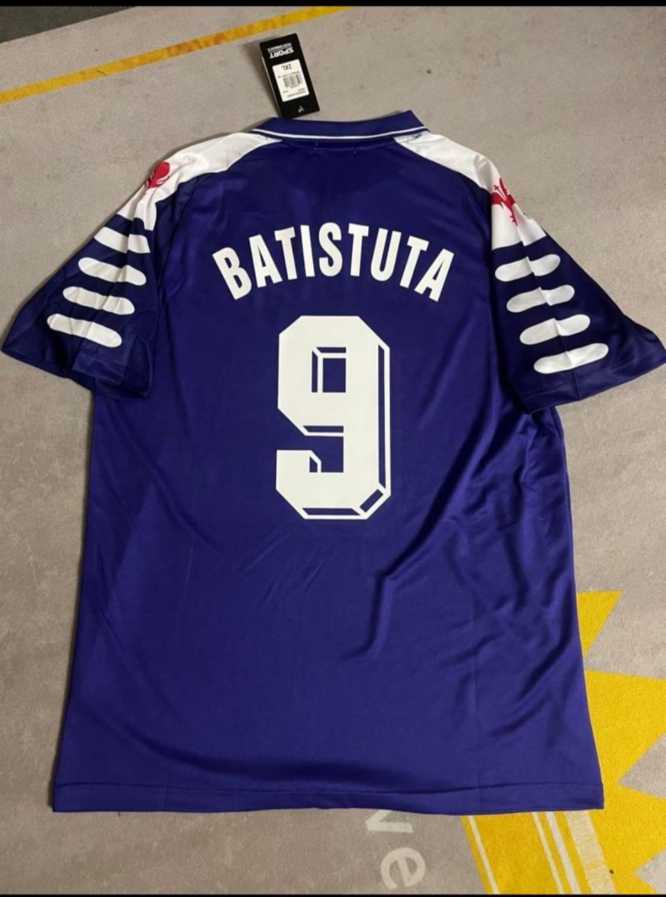 Gabriel Batistuta 9 Fiorentina 1998 Retro Purple Football Jersey Kit