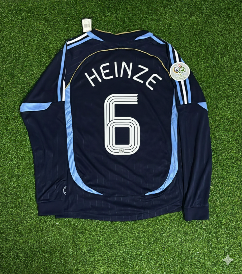 Argentina World Cup 2006 Gabriel Heinze Long Sleeve Retro Football Jersey Kit