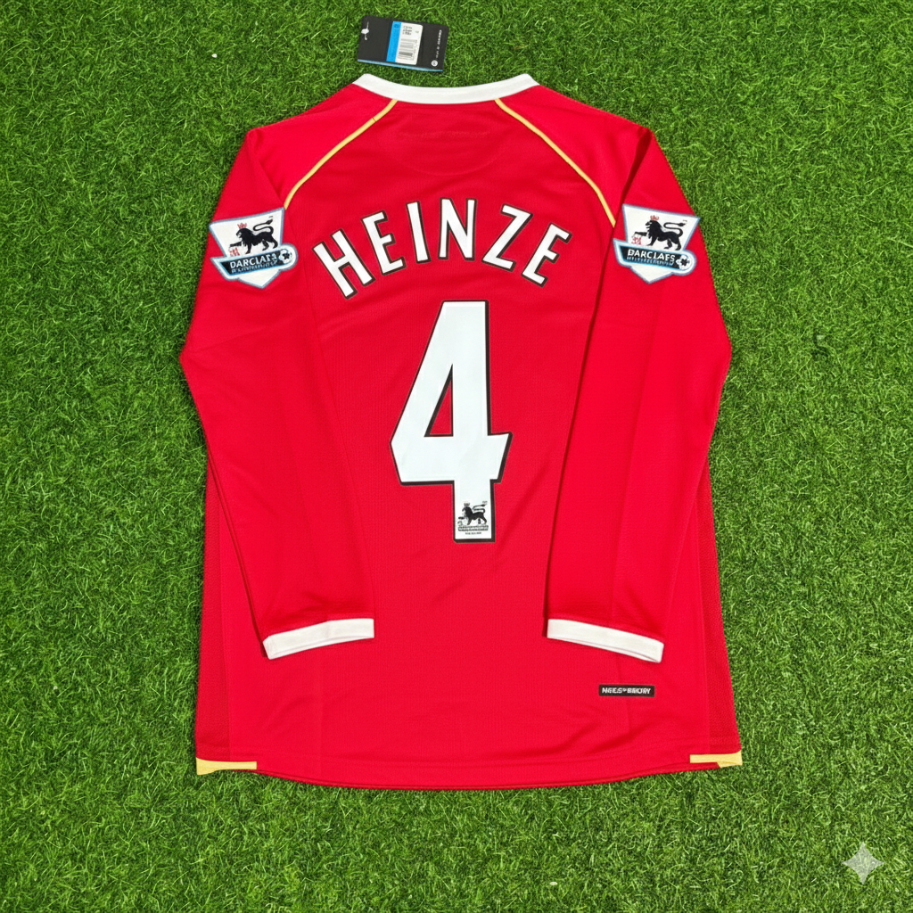 Gabriel Heinze Manchester United 2006-2007 Red Football Jersey
