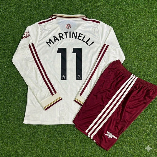 Gabriel Martinelli #11 Arsenal Kids Long Sleeve 2026 Football Jersey Kit Soccer