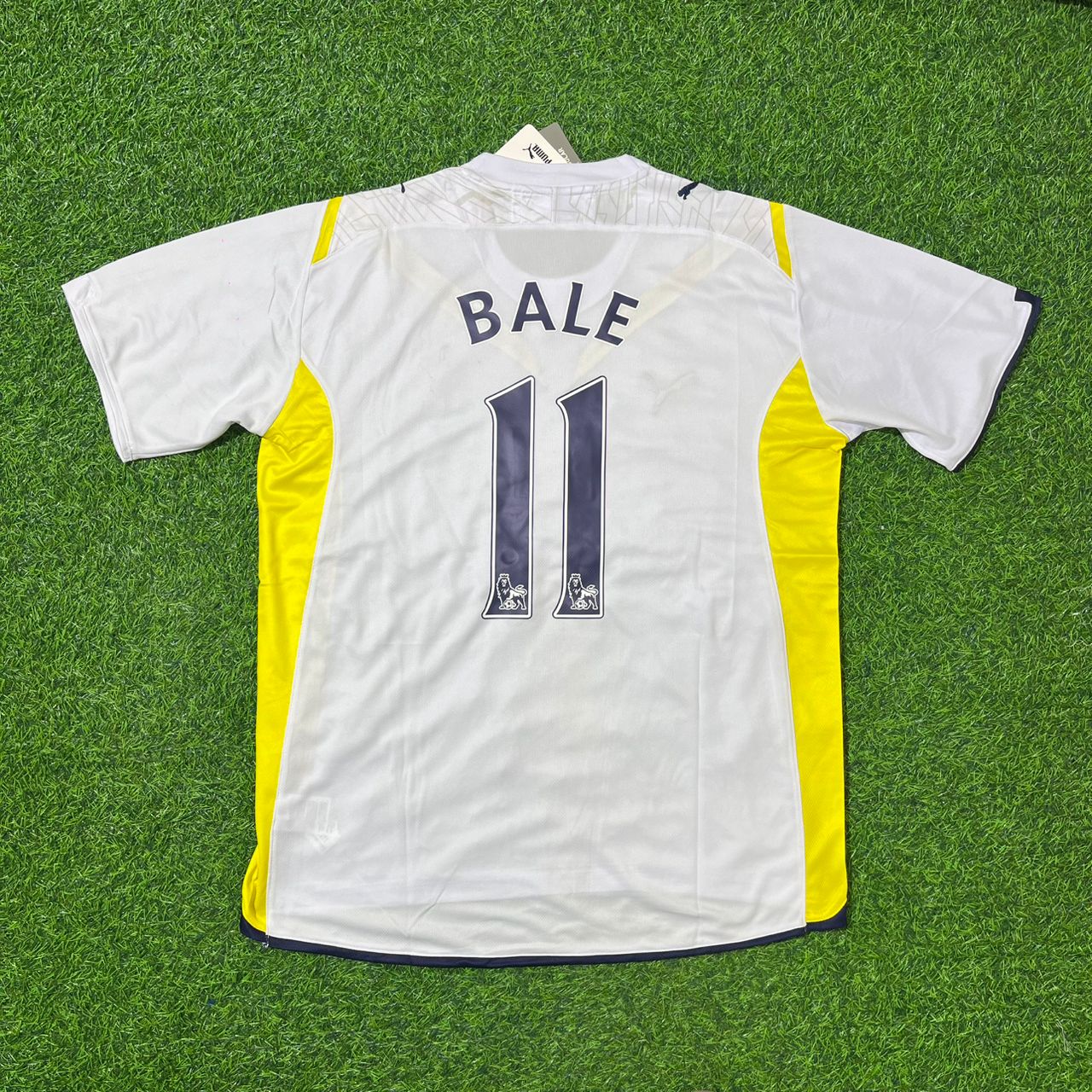Gareth Bale Tottenham 2009 2010 White Retro Football Jersey