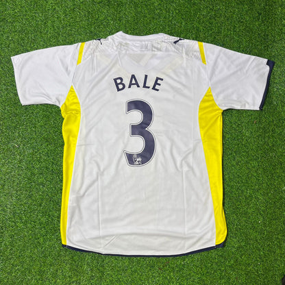Gareth Bale Tottenham 2009 2010 White Retro Football Jersey Kit