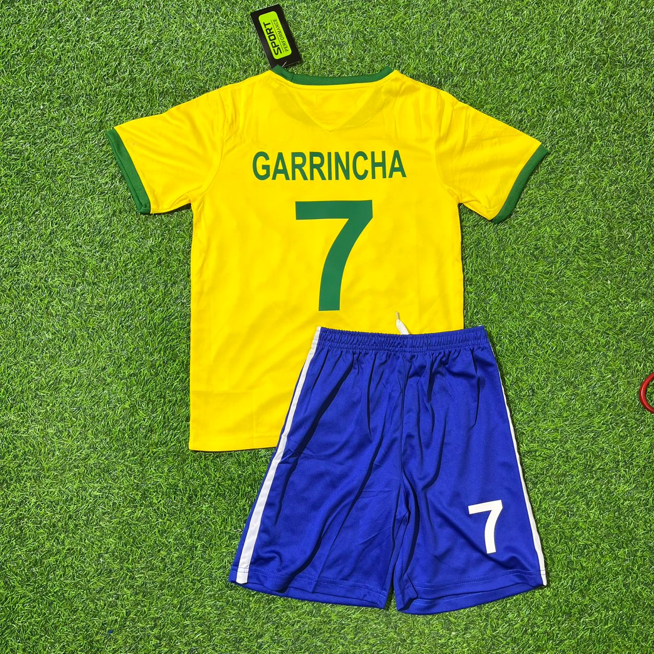 Garrincha Brazil World Cup Football Jersey Kit