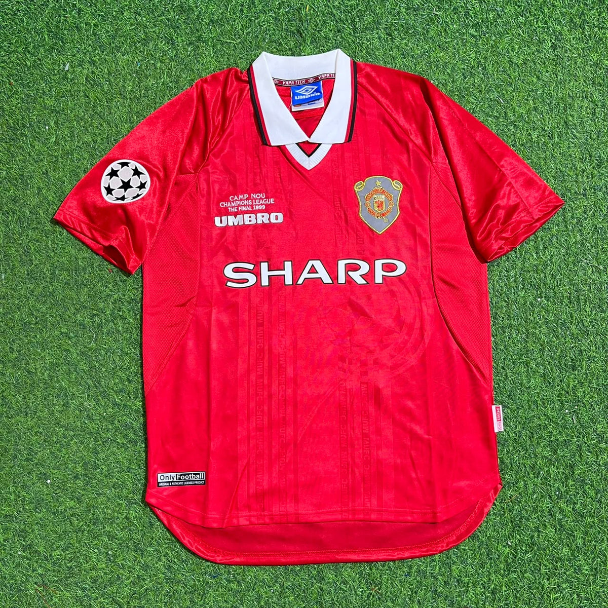 Gary Neville Manchester United 1999 Champions League Final Retro Football Soccer Kit Football Jersey