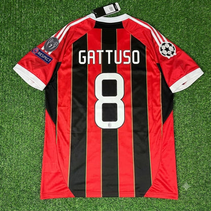 Gennaro Gattuso AC Milan Home Retro Football Jersey Kit