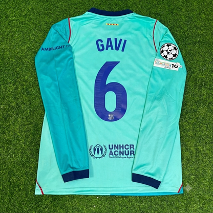 Gavi #6 Barcelona 2027 Long Sleeve Football Jersey