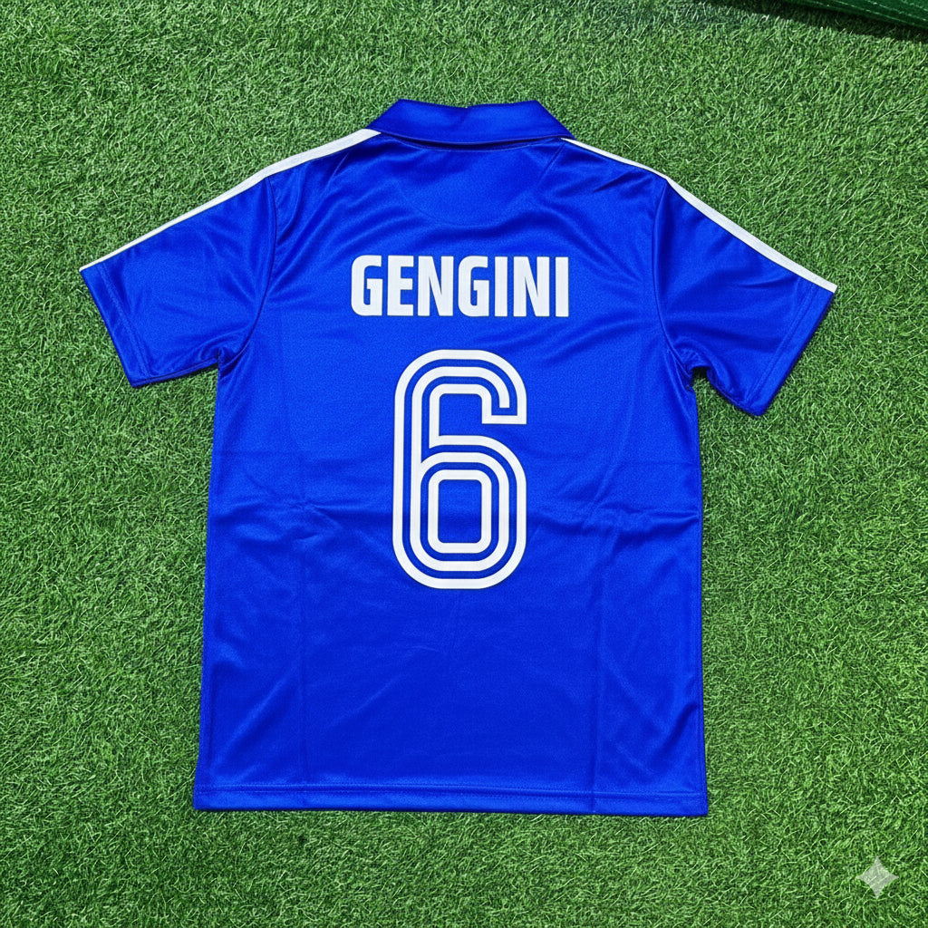 France World Cup 1982 Bernard Genghini Retro Football Jersey Retro