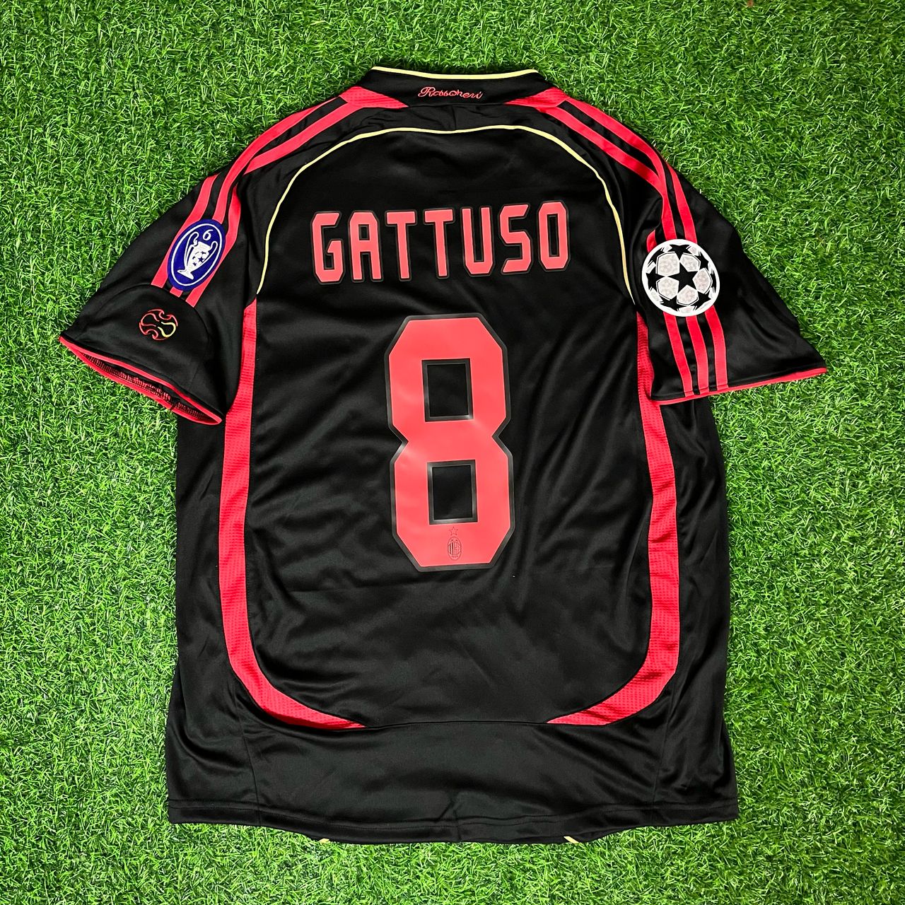 Gennaro Gattuso Milan 2006 2007 Retro Football Jersey Kit