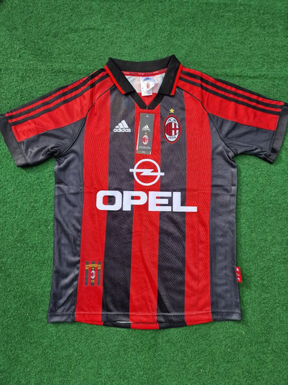 George Weah AC Milan Retro Football Jersey Kit