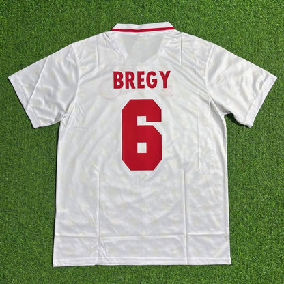Switzerland Georges Bregy 1994 World Cup White Retro Football Jersey