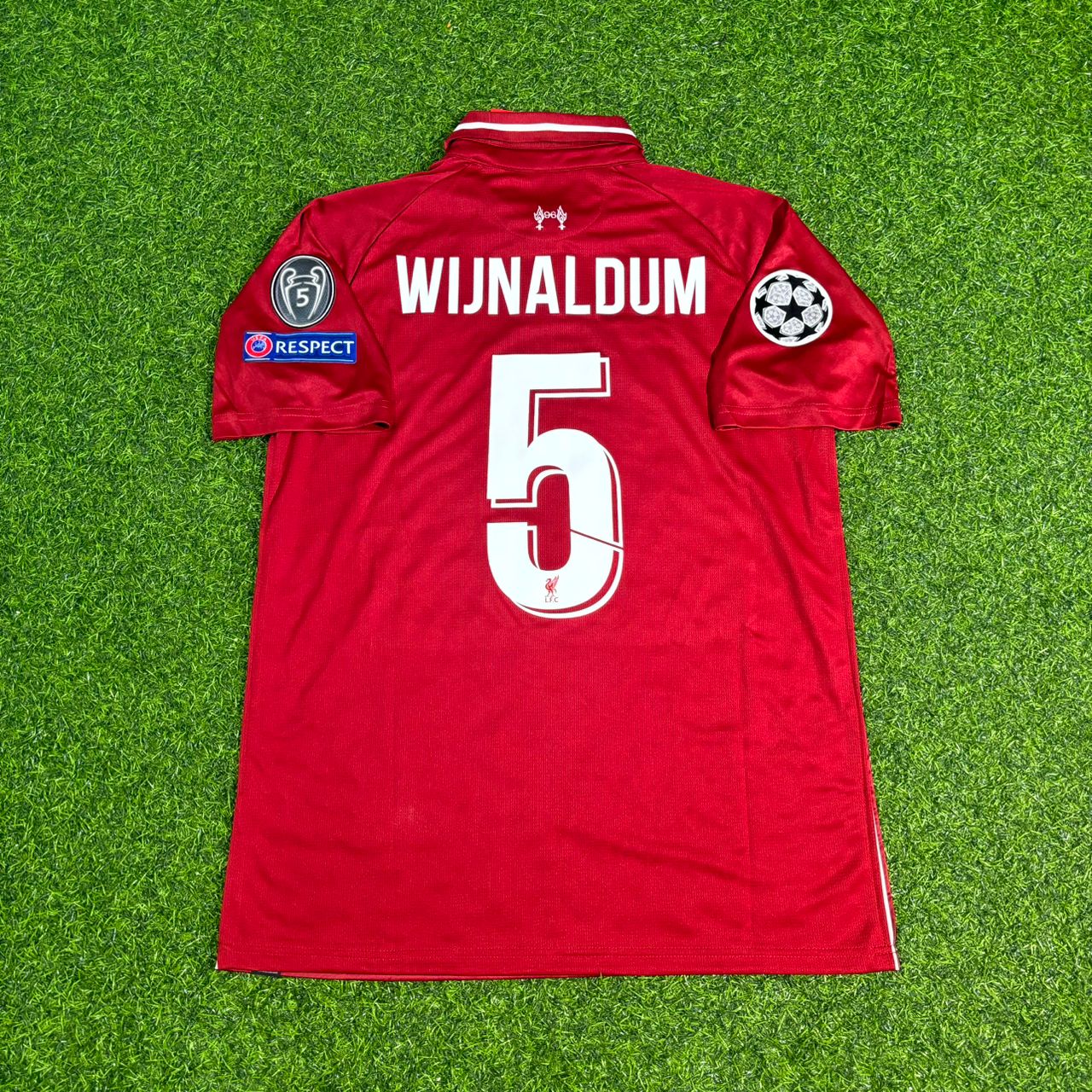 Georginio Wijnaldum Liverpool 2019 CL Final Retro Football Jersey Kit