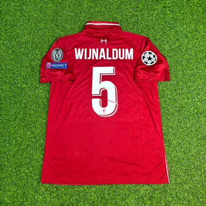 Georginio Wijnaldum Liverpool 2019 CL Final Retro Football Jersey Kit
