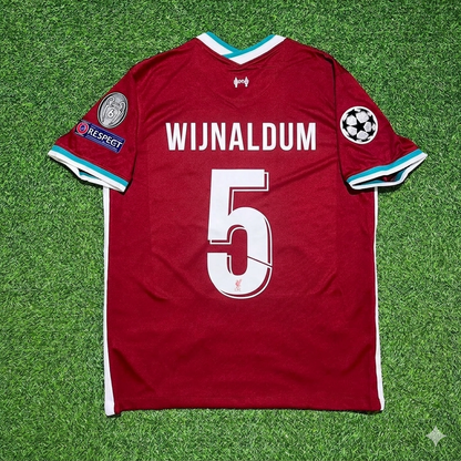 Georginio Wijnaldum 5# Liverpool 2019 2020 Home Retro Football Jersey Kit