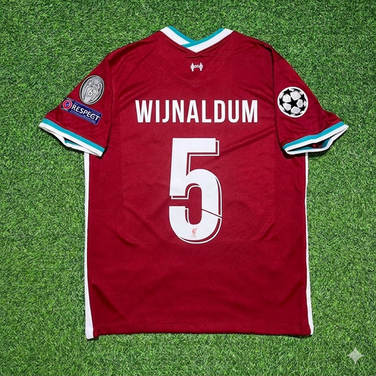 Georginio Wijnaldum 5# Liverpool 2019 2020 Home Retro Football Jersey Kit