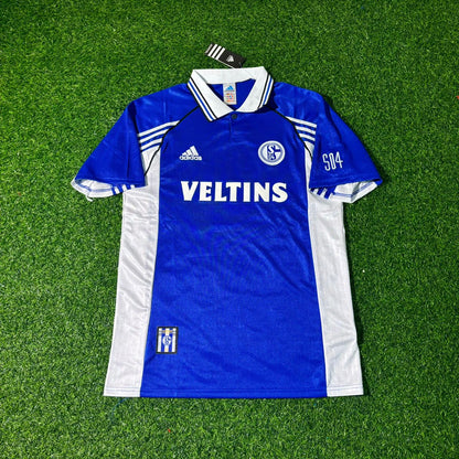 Sven Kmetsch FC Schalke 04 1999/2000 Blaues Heimtrikot Retro Fußballtrikot Jersey