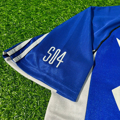 Jiri Nemec FC Schalke 04 1999/2000 Blaues Heimtrikot Retro Fußballtrikot Jersey