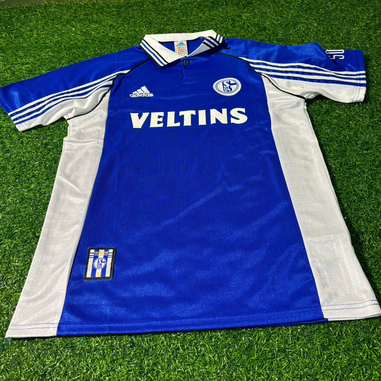 Andreas Müller FC Schalke 04 1999/2000 Blaues Heimtrikot Retro Fußballtrikot Jersey