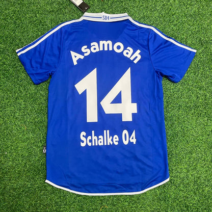 Gerald Asamoah Schalke 04 2000 2002 Heim Retro Fußballtrikot Blau
