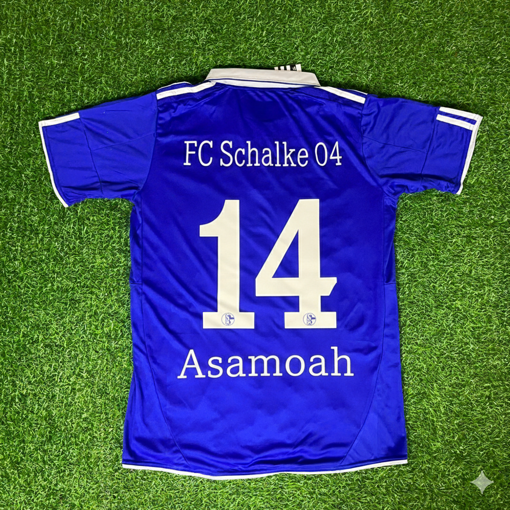 Schalke 04 Gerald Asamoah Retro Football Jersey