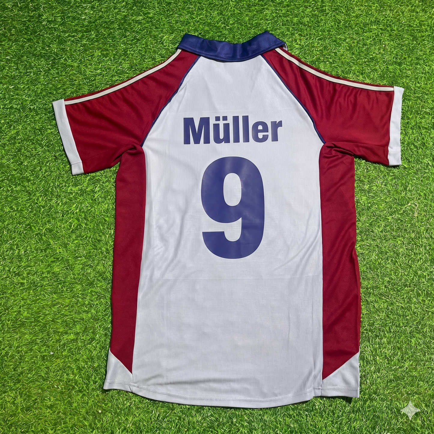Gerd Müller #9 FC Bayern München Auswärts Retro Fußballtrikot Grau Jersey
