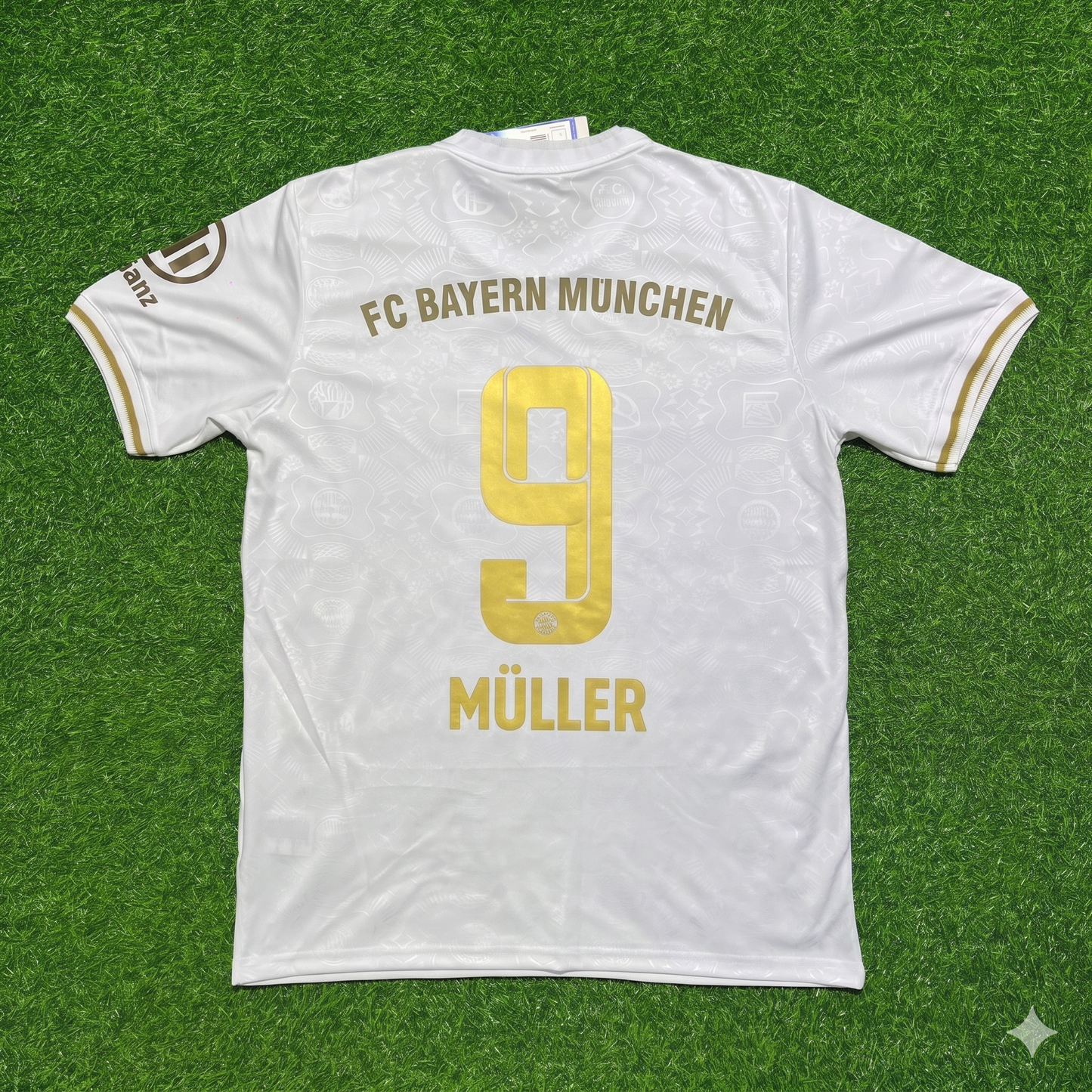 Gerd Müller #9 FC Bayern München 125 Years Anniversary Special-Edition White Football Jersey