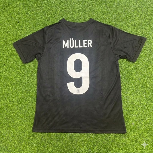 Gerd Müller Germany 125 Years Special Black Football Jersey Kit
