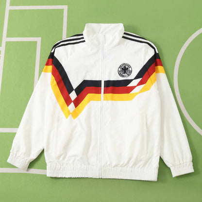 Germany Deutschland 1990 Retro Windbreaker Jersey