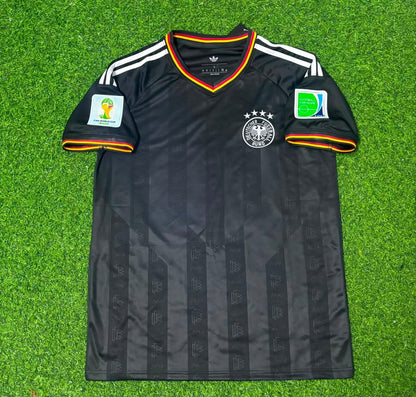 Germany World Cup 2014 Special Edition Black Retro Football Jersey