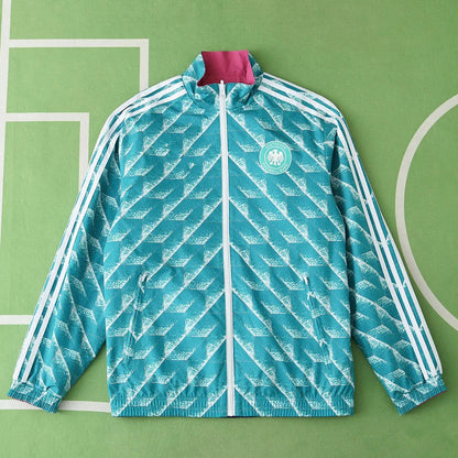 Germany Double Sides Windbreaker - Reversible Jacket Green