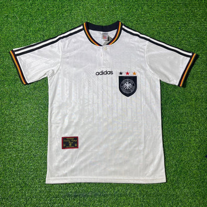 Deutschland EM 1996 Germany Finale Heim Retro Fußballtrikot Set Jersey