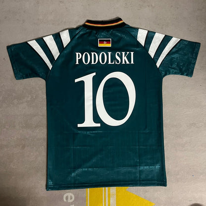 Lukas Podolski #10 Deutschland Retro Heim Kinder Fußballtrikot Jersey